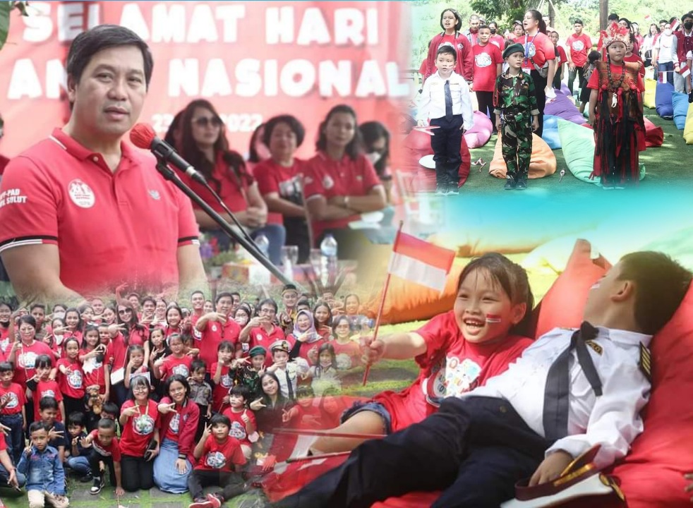 Wagub Kandouw sampaikan Pesan Penting di Puncak Peringatan HAN 2022 Provinsi Sulut Peringatan HAN 2022 Tingkat Provinsi Sulut dilaksanakan di Rumah Alam, Kabupaten Minut